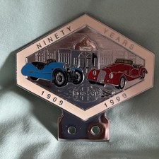 Morgan Car Badge. Ninety Years 1909–1999