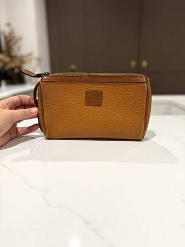 Burberry leather make bag - make-up,