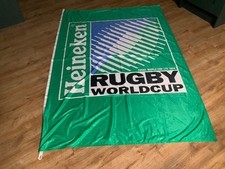 Original Heineken Rugbt Worldcup brewery memorabilia flag
