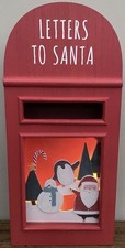 NEXT Letters To Santa Light Up Christmas Post Box Letterbox H 40 x W 8.5cm Rare!