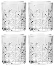 Set of 4 Whisky Glasses Scotch Vodka Cocktail Drinking Glassware Tumbler 270ml