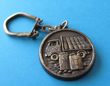 Vintage Coal and Oil Delivery Lorry Keyring. VGC. French.