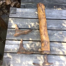 Old Vintage Shoe Repair Cobblers Last With Wooden Leg Plus 2 Additional Feet