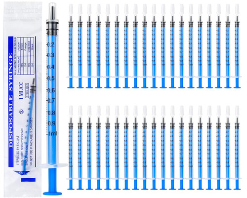 1ml plastic syringes 40pcs - plastic,