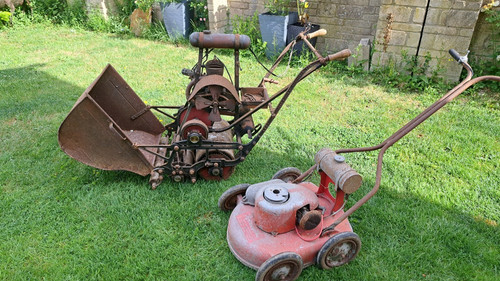 Vintage petrol push - 2, lawn
