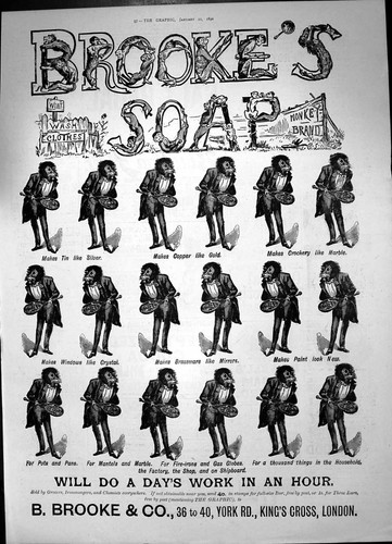 Antique old print brookes - old,
