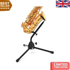 Adjustable Alto/Tenor Saxophone Stand with Folding Legs - Portable Convenience