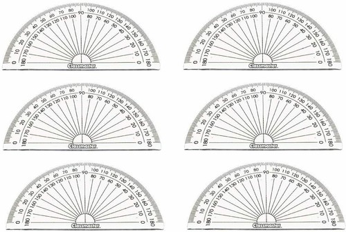 Plastic protractors for angle - plastic,