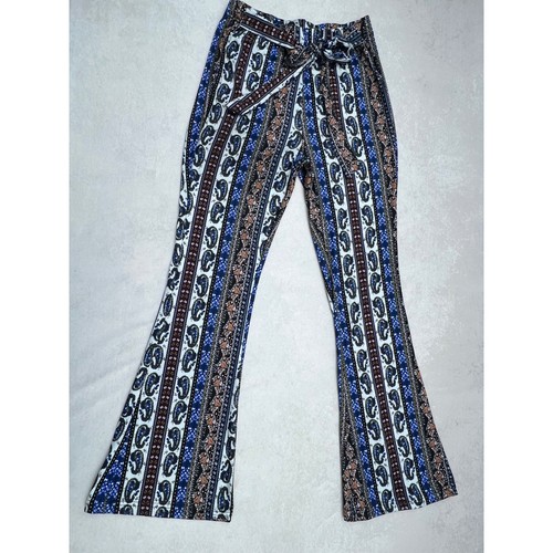 Paisley print bell bottom - paisley,