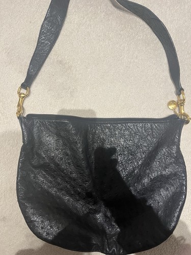Vintage gucci black ostrich - vintage,