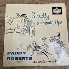 PADDY ROBERTS "Strictly For Grown Ups" (1959) 4 Track EP 7" 45rpm