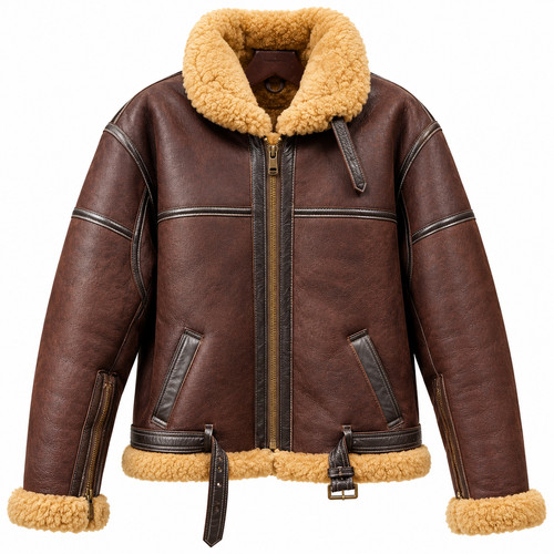 Mens shearling bomber - b3,