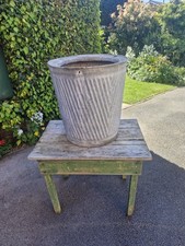 Vintage Galvanised Dolly Tub