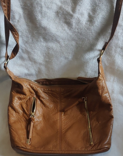 Matalan brown leather shoulder - matalan,
