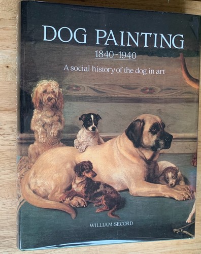 Dog painting 1840 1940 w - dog,