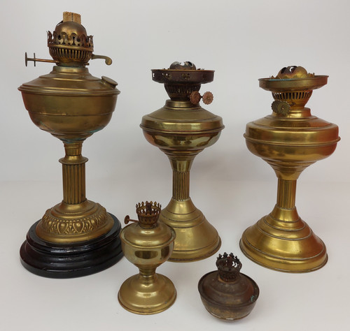 Vintage brass oil paraffin - brass,