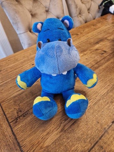 Plush blue hippo toy - toy,, very