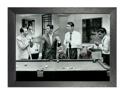 Rat pack playing snooker - rat,