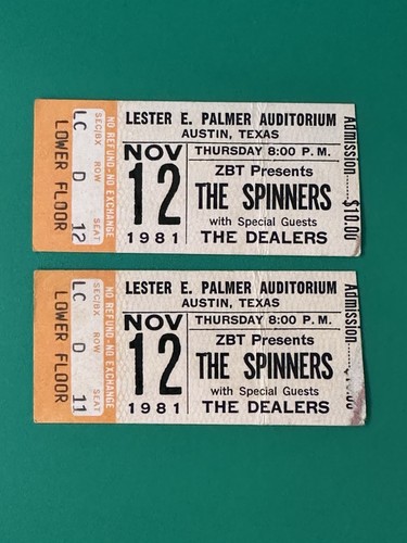 1981 the spinners concert - the,