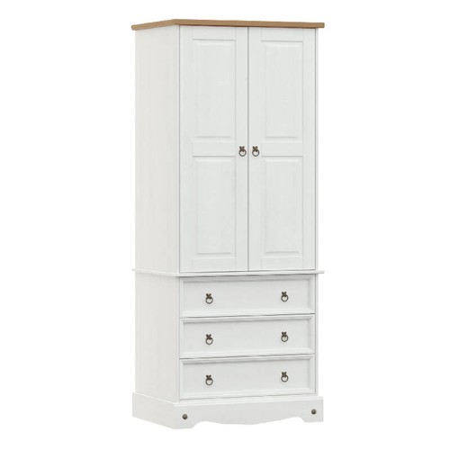 White combi wardrobe - white, corona