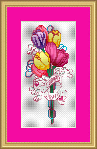 Np111 wedding wishes flowers - wedding,