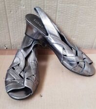 Lotus Women's Leather Slingback Open Toes Mid Heels Granny Sandals UK 7, U4