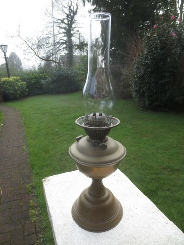 Antique duplex oil lamp - antique,