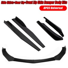 Front Bumper Lip Chin Spoiler Splitter Side Skirt +Rear Lip For BMW E90 E92 E93