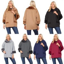 Women Ladies Italian Faux Fur