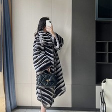 Women's Chinchilla Coat Wide
