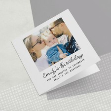 Personalised Photo Greeting Card Wedding Birthday Thank You Sympathy Anniversary