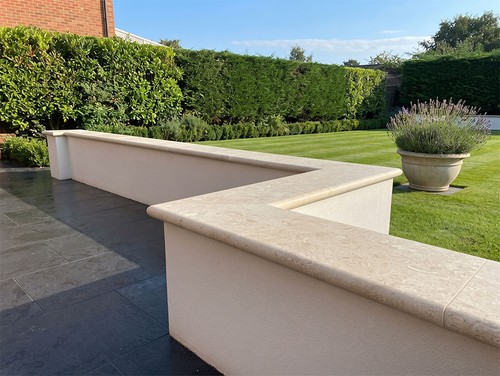 Beige marble corner - beige,