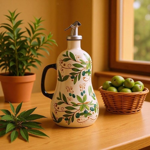 Ceramic olive oil dispenser - ceramic,