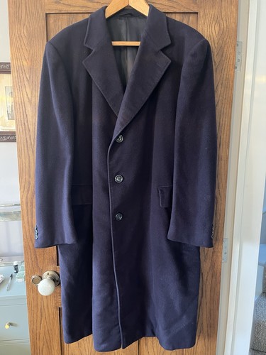 Navy wool and cashmere - navy,