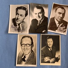 Great Collection Of 5 Hand Signed Photos Including Rex Harrison