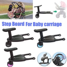 Kid Buggy Stroller Step Board Toddler Wheeled W/Seat Pushchair Connector Stand