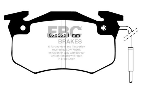Ebc ultimax rear brake pads - ebc,
