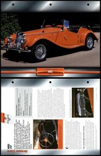 MG TF - 1954 - Sports Atlas Dream Cars Fact File Card