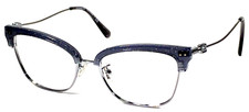 COACH NEW YORK HC5104B 9004 Gunmetal/Blue Clear Eyeglasses Frame 53-17-140