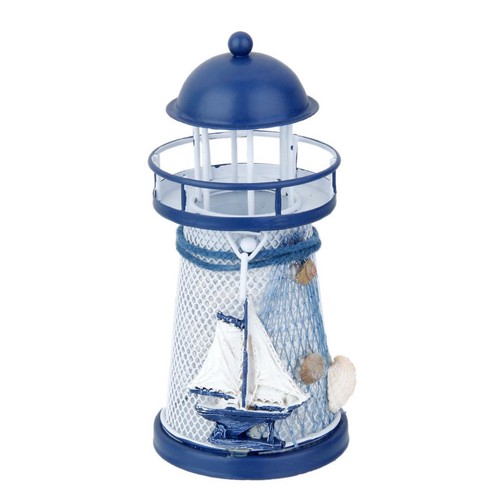 5cm lighthouse metal model - 13.5cm,