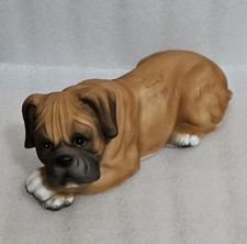 Vintage Boxer Dog Figurine –