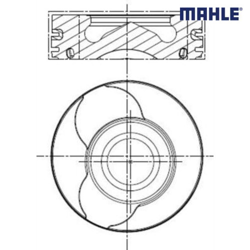 Piston mahle 022 for - 02,