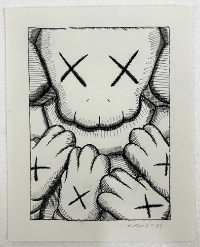 Kaws art drawing - kaws,