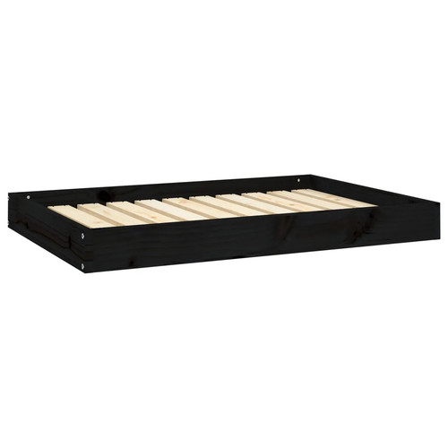 Solid wood pine dog bed - pine,