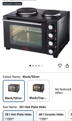 Cooks 28l mini oven - cooks, with