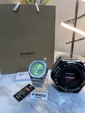 Casio G Shock GM-2110D-4AER Stainless Steel Watch Water Resistant Mens Watch
