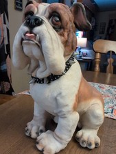 Rare English Bulldog 12" Resin