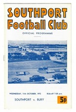 Southport - 1972-73 - Home Football Programmes