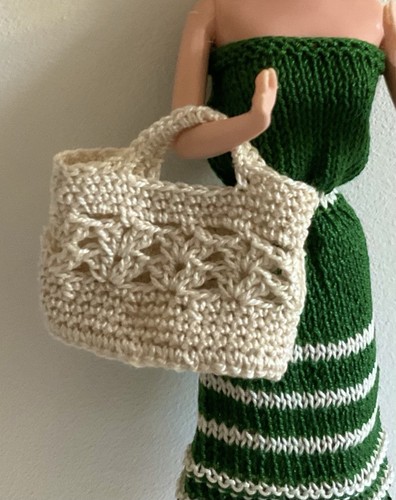 Hand crochet cotton shopping - hand,