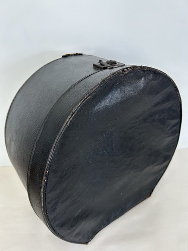 Vintage hat box 1920s black - box,